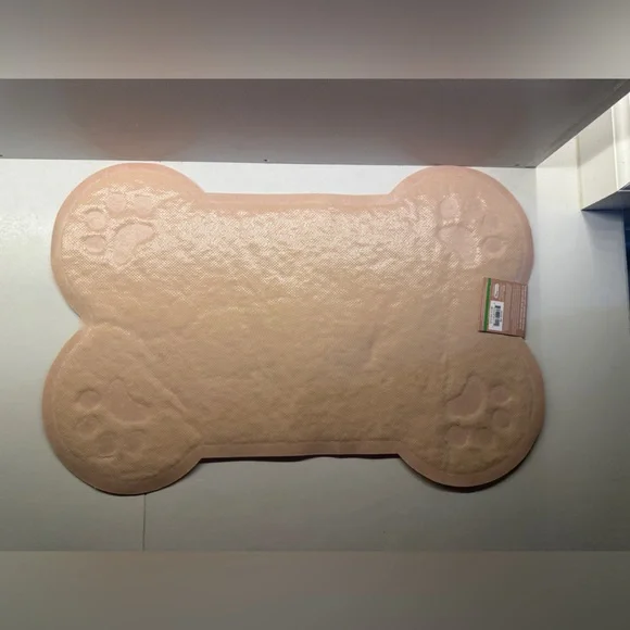 Pink Pet Paw Print Mat - Picture 2 of 3